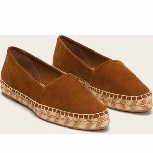 NEW 🚨 FRYE brown Suede Slip-Ons espadrilles